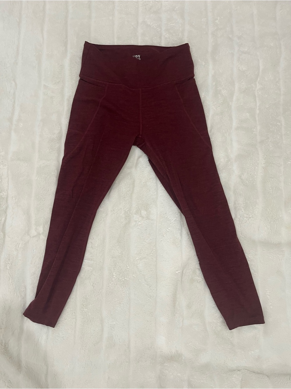 JoyLab Maroon High-Waist Kids Leggings